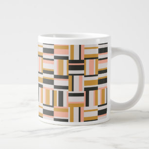 Geometric Shape Pattern Large Coffee Mug