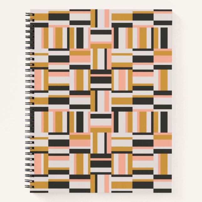 Geometric Shape Pattern Notebook (Front)