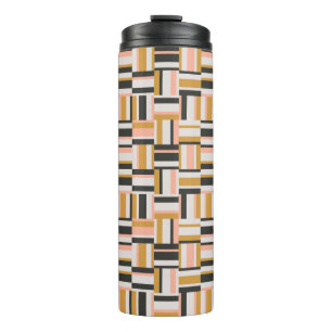 Geometric Shape Pattern Thermal Tumbler