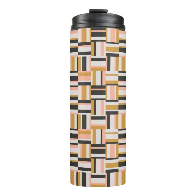 Geometric Shape Pattern Thermal Tumbler (Front)