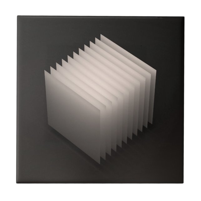 Geometric Shapes 3D: Cube Tile (Front)