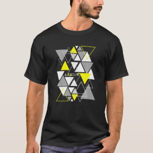 Geometric Shapes Abstract Modern Vintage Triangles T-Shirt