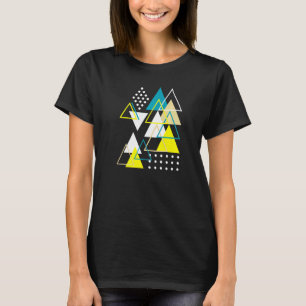 Geometric Shapes Abstract Modern Vintage Triangles T-Shirt