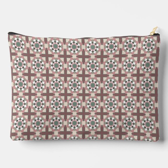 Geometric Shapes Accessory Pouch (Back)