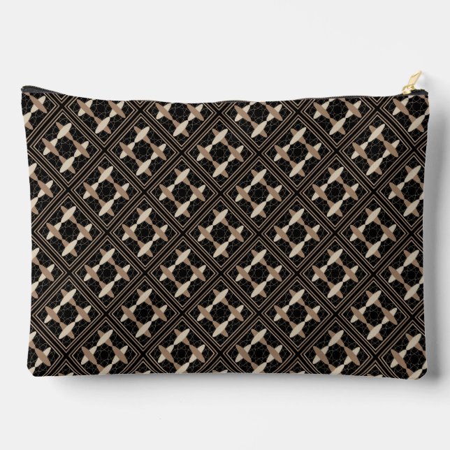 Geometric Shapes Accessory Pouch (Back)