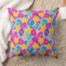 Geometric Shapes and Lines in Vibrant Colour