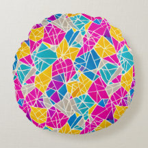 Geometric Shapes and Lines in Vibrant Colour