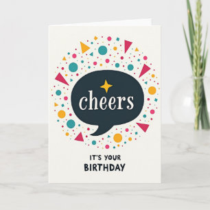 Geometric Shapes Birthday Card