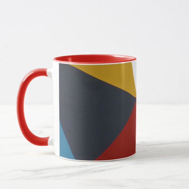 Geometric Shapes Ceramic Mug (Left)