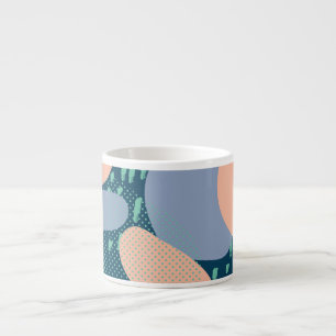 Geometric Shapes: Colourful Memphis Style Espresso Cup