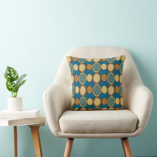 Geometric Shapes Colourful Modern Mid Century Cushion