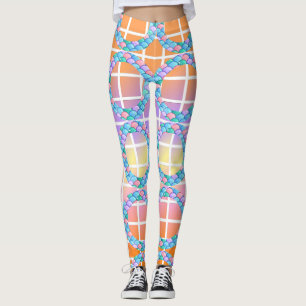 Geometric shapes fish skin Legging fish , Animal