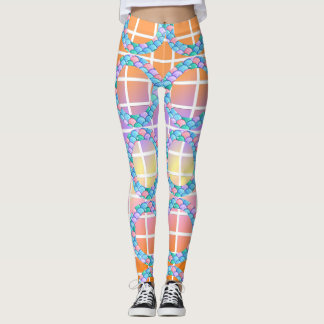 Geometric shapes fish skin Legging fish , Animal