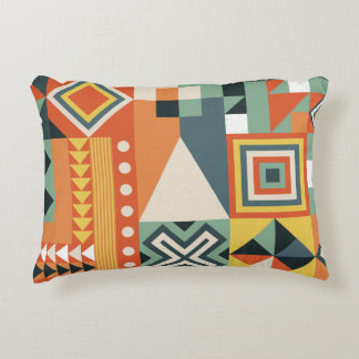 Geometric shapes, flat simple background. decorative cushion