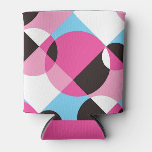 Geometric Shapes Hand-Drawn Mosaic Can Cooler