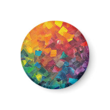 Geometric shapes in rainbow colours