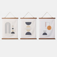 Geometric shapes in three compositions