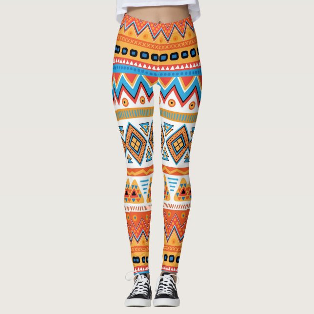geometric shapes.  leggings (Front)