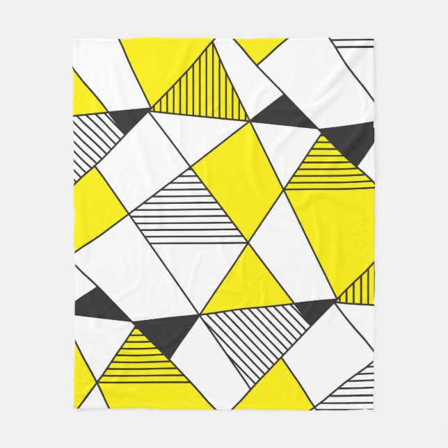 Geometric Shapes: Minimalist Seamless Pattern. Fleece Blanket (Front)