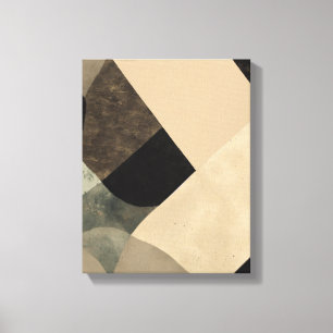 Geometric Shapes Modern Colorful Wrapped Art Canva Canvas Print