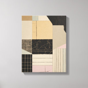 Geometric Shapes Modern Colorful Wrapped Art Canva Canvas Print