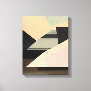 Geometric Shapes Modern Colorful Wrapped Art Canva Canvas Print