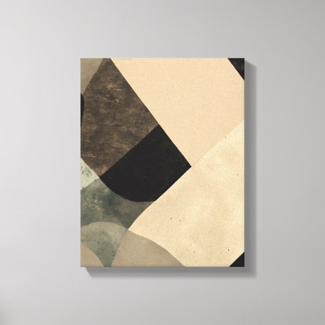 Geometric Shapes Modern Colourful Wrapped Art Canv Canvas Print (Front)