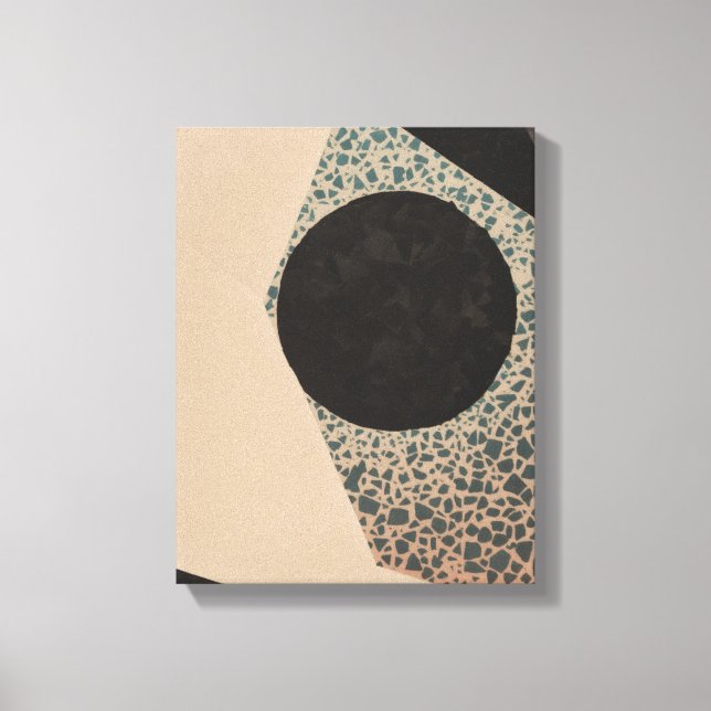 Geometric Shapes Modern Colourful Wrapped Art Canv Canvas Print (Front)