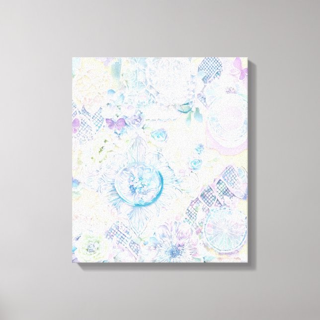 Geometric Shapes Modern Colourful Wrapped Art Canv Canvas Print (Front)