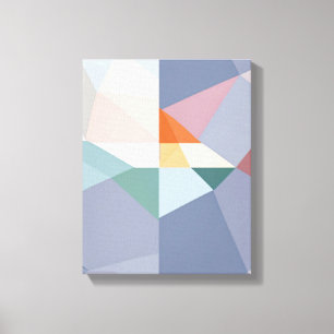 Geometric Shapes Modern Colourful Wrapped Art Canv Canvas Print