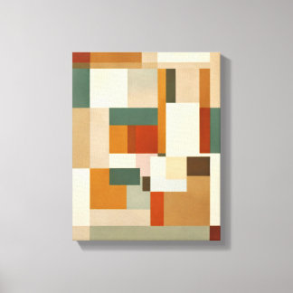 Geometric Shapes Modern Colourful Wrapped Art Canv Canvas Print