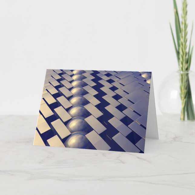 Geometric Shapes of Gold Card (Front)
