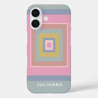 Geometric Shapes Pattern Pastels Personalised