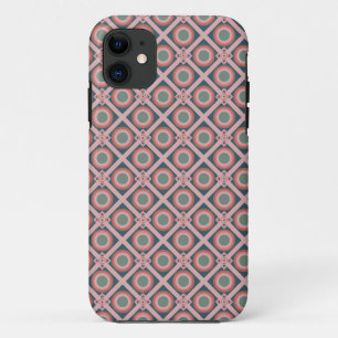 Geometric Shapes with Little Flowers Case-Mate iPhone Case