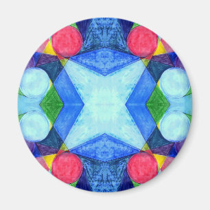 Geometric Skittles Magnet