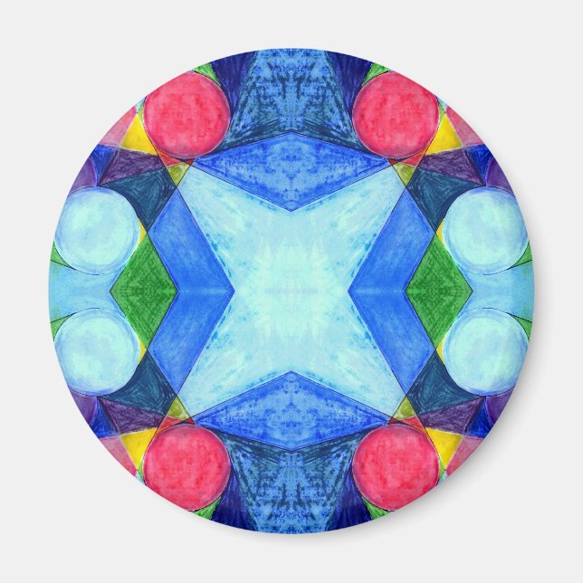 Geometric Skittles Magnet (Front)