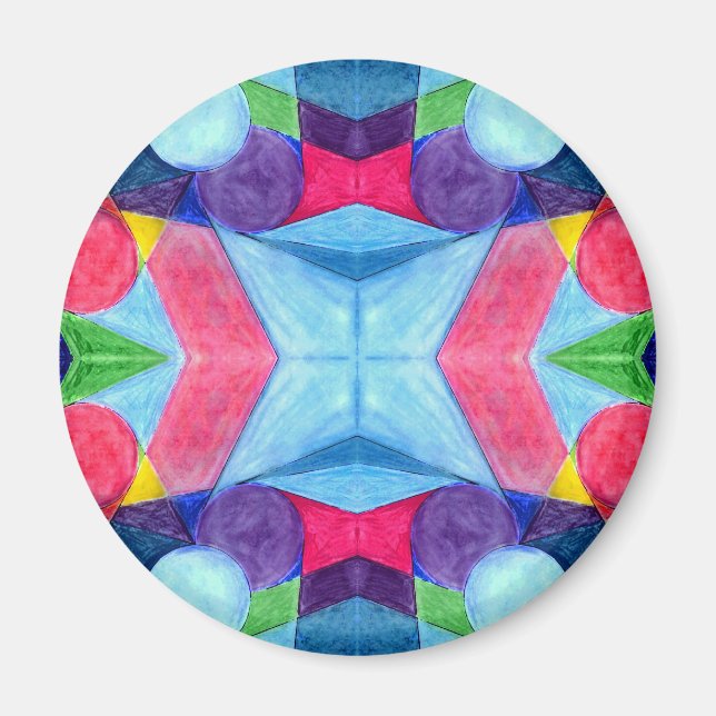 Geometric Skittles Magnet (Front)