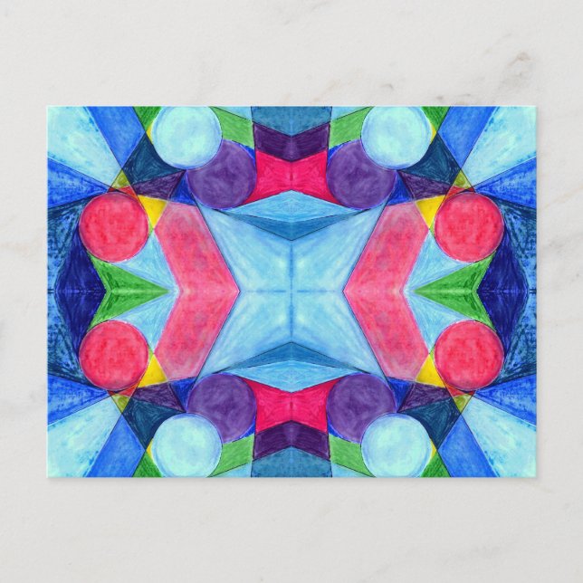 Geometric Skittles Postcard (Front)