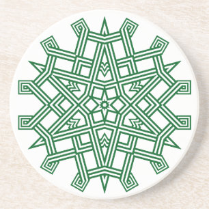 Geometric Snowflake Coasters