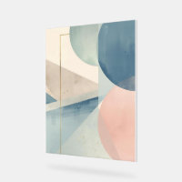 Geometric Soft Tones – Modern Pastel Abstract Wall