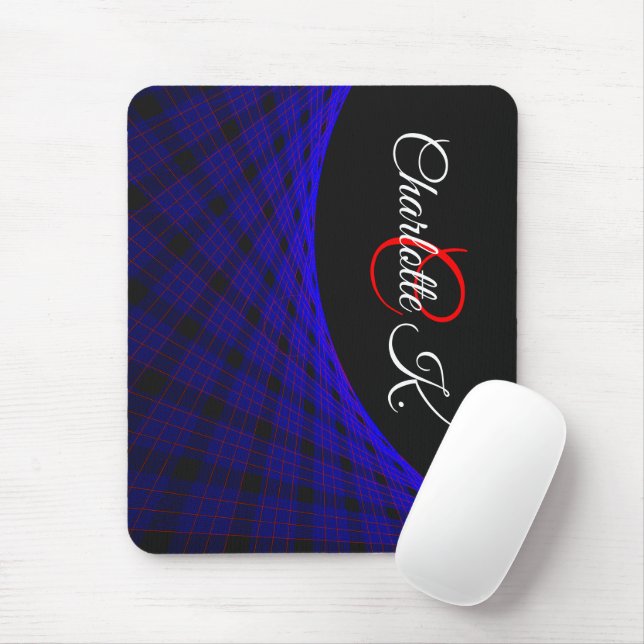 Geometric Space Carpet Mouse Pad (With Mouse)