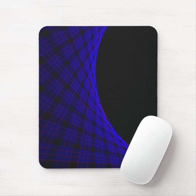 Geometric Space Carpet Mouse Pad (With Mouse)