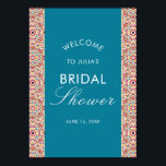 Geometric Sparkles Copper Metallic Bridal Shower Poster<br><div class="desc">Beautiful Invitation to celebrate Special occasions and festivals comes with digital and E-invitation as per your request. We would love to replicate our designs to make multiple products like rsvp cards, labels envelopes, and more. Customisation is available for ready to print on request at info@shamaurcreatif@gmail.com Look Forward to hearing from...</div>