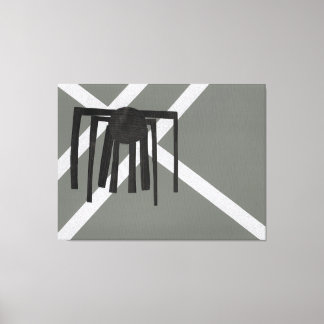 Geometric Spider Design Canvas Print