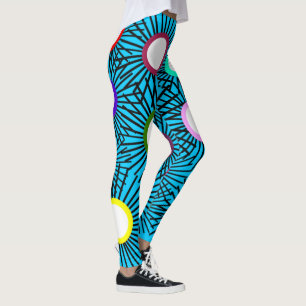 Geometric Spike Balls Leggings