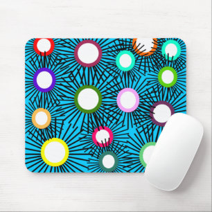 Geometric Spike Balls Mouse Pad
