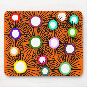 Geometric Spike Balls Mouse Pad