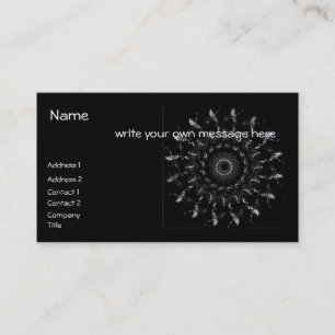 Geometric spiral business card