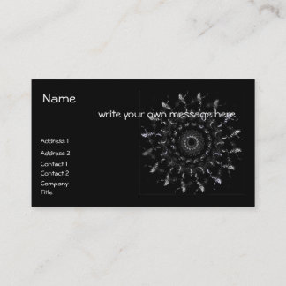 Geometric spiral business card