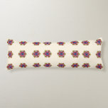 Geometric Spooky Floral Body Cushion<br><div class="desc">A unique Halloween-inspired mandala design featuring intricate floral and geometric shapes. The warm, moody color palette adds a touch of mystery and elegance, making it an ideal choice for sophisticated festive decor.</div>